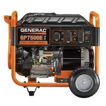 Generac GP7500E 7500W/9375W Gas Generator Electric Start Manufacturer RFB