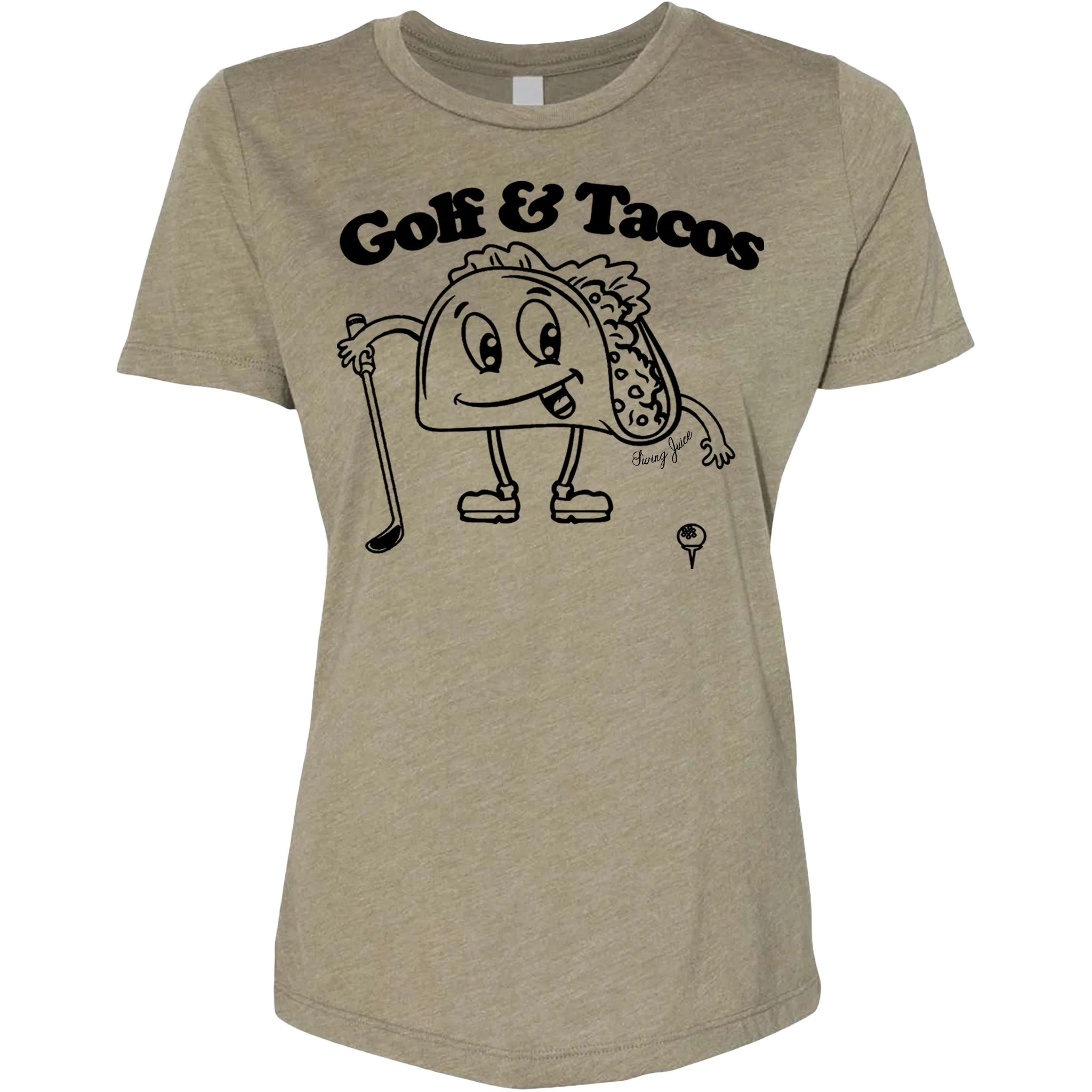 Golf & Tacos Women's Golf T-Shirt (Military Green)