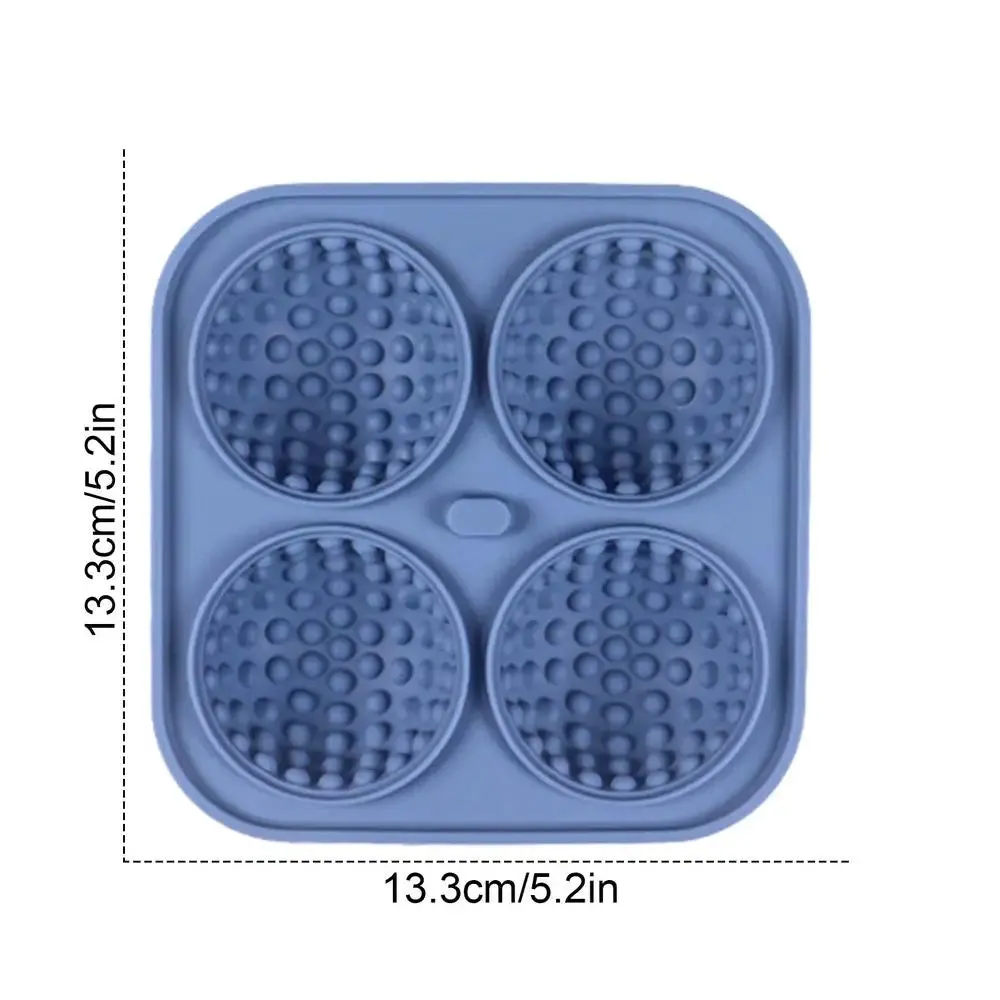 Golf Silicone Ice Ball Round Mold Whiskey Special 4 Golf Ice Grid Mold Kitchen Tool For Whisky Cocktail Cola Baby Food And Drink