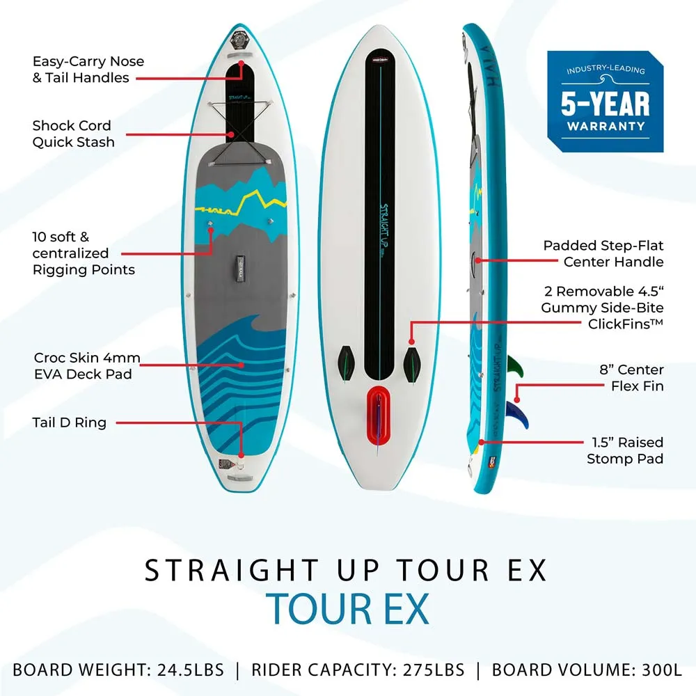 Hala Straight Up Tour EX Inflatable Stand-Up Paddle Board (SUP)