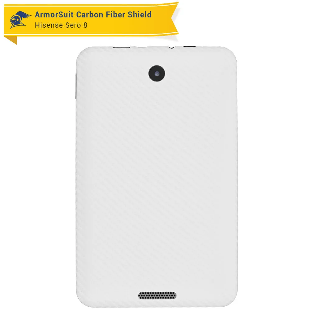 Hisense Sero 8 Screen Protector   White Carbon Fiber Skin