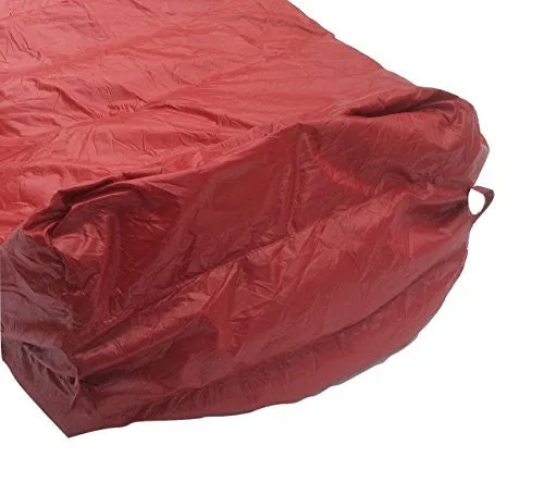 Hyke & Byke Ultralight Down Sleeping Bag: 3-Season 32 Degree Mummy Bag Under 2 LBS - The Lightest, Highest Quality Bag for Thru Hiking, Backpacking, and Camping (Maroon, Regular)