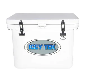 Icey Tek 40L Hard Cooler White