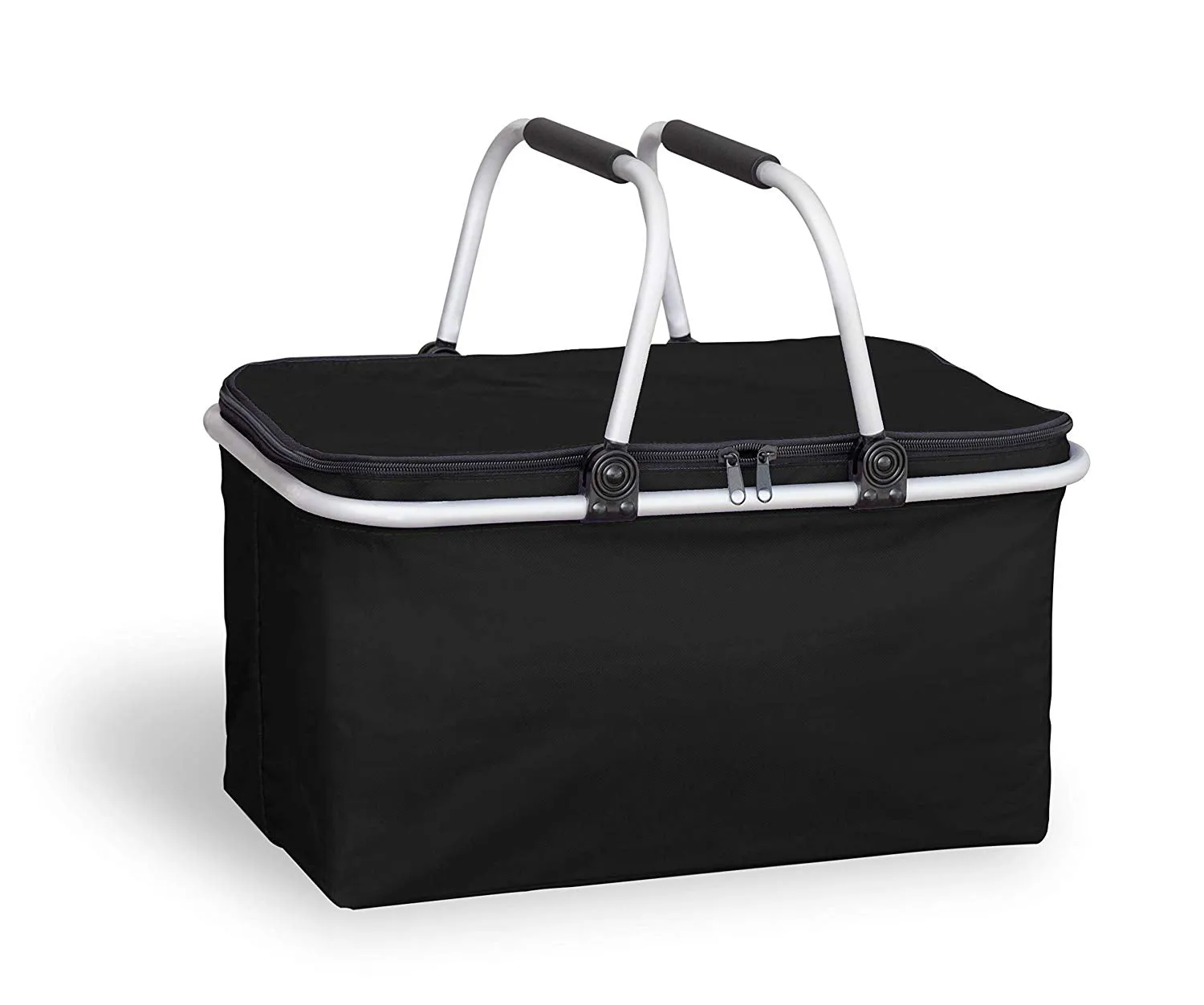 Insulated Fold-able Collapsible Picnic Basket with Carrying Handles