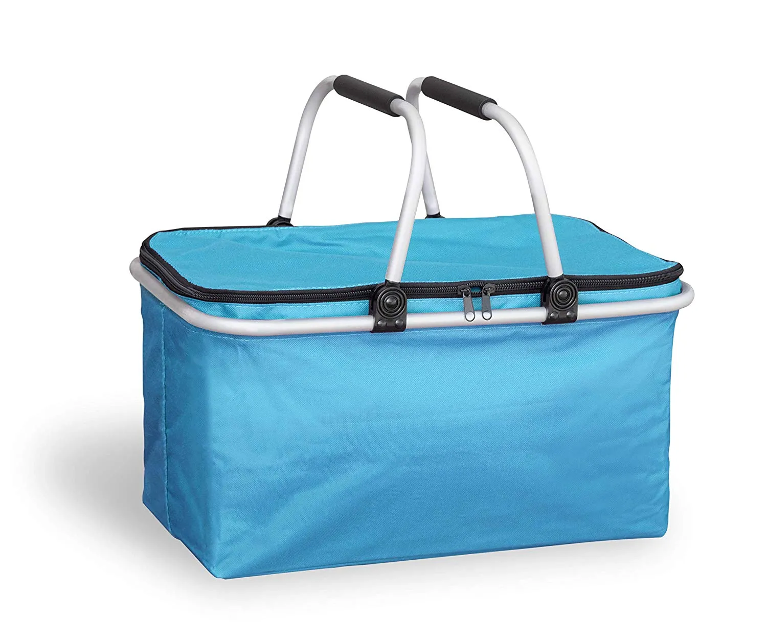 Insulated Fold-able Collapsible Picnic Basket with Carrying Handles