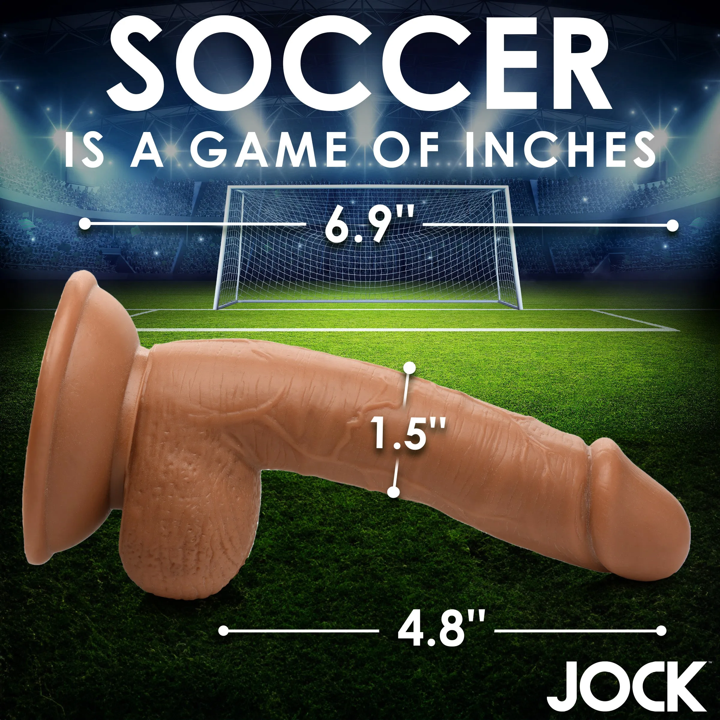 JOCK Soccer Sam 7" Dildo w/ Balls