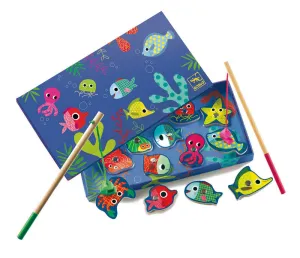 Magnetic Fishing Coloured, Djeco Wooden Toddler Game