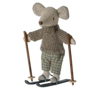 Maileg Winter Mouse with Ski Set, Big Brother