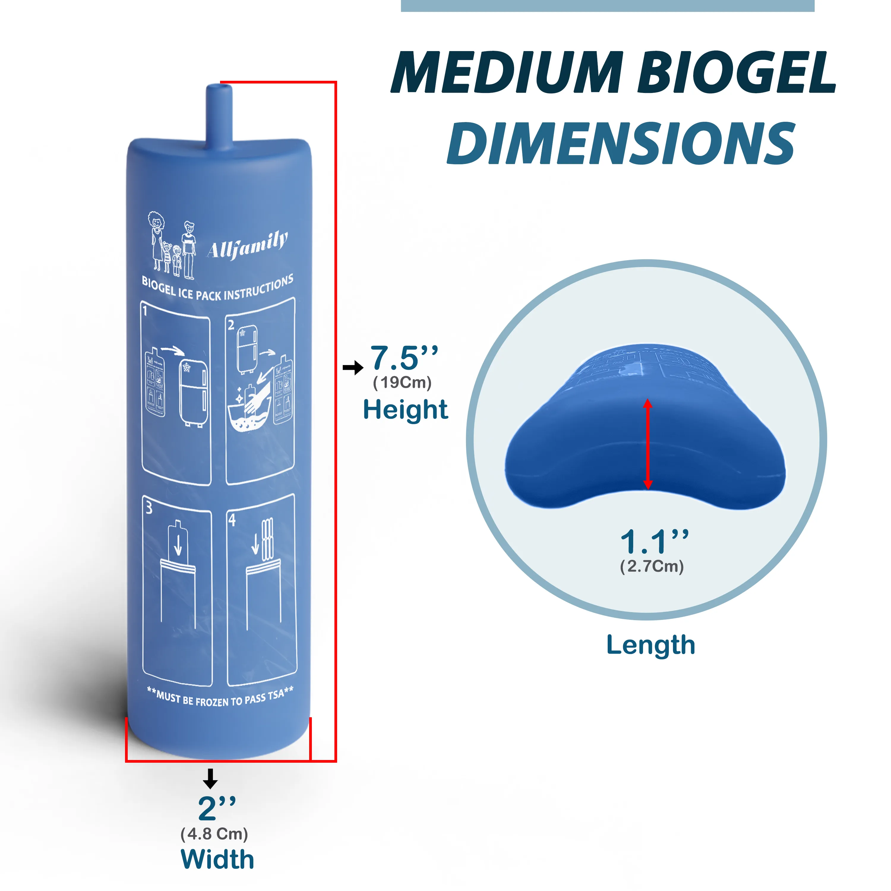 Medium Biogel Ice Pack for Medicine Coolers