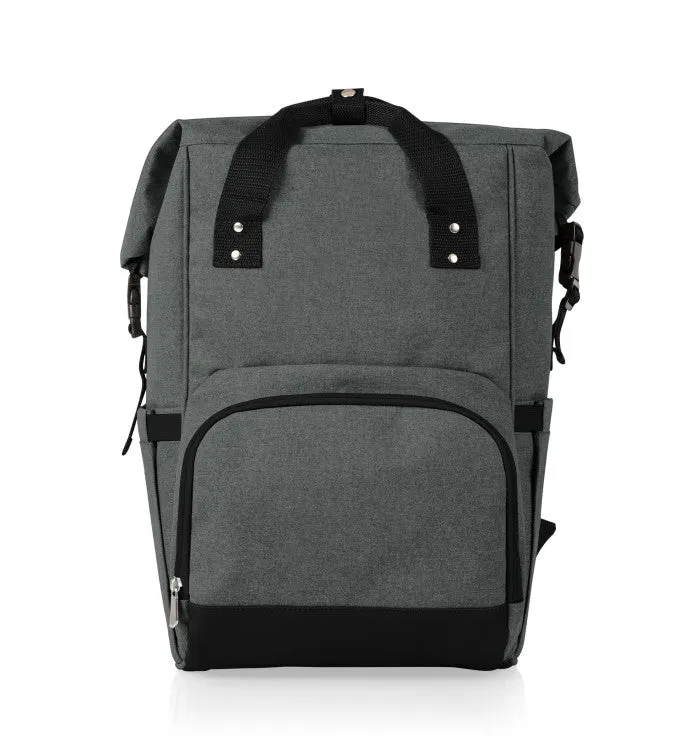 On The Go Roll-Top Cooler Backpack, (Heathered Gray)