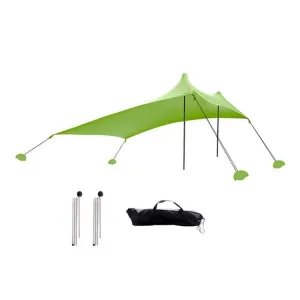 Outdoor Beach Lycra Canopy Camping Tent Sunshade Fishing Tent, Size: 210x160x150cm(Green)