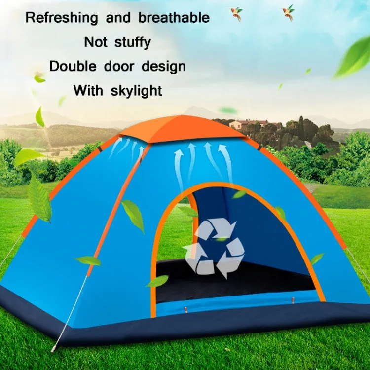 Outdoor Camping Beach Rainproof Sun-proof Automatic Quick Install Tent For Single People(Blue)