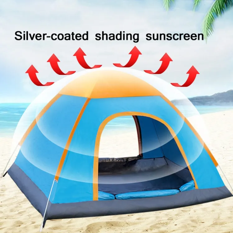 Outdoor Camping Beach Rainproof Sun-proof Automatic Quick Install Tent For Single People(Blue)