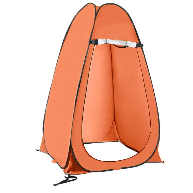 Outdoor Camping Toilet Changing Tent Automatic Shower Bathing Tent, Style: Single Person(Orange)