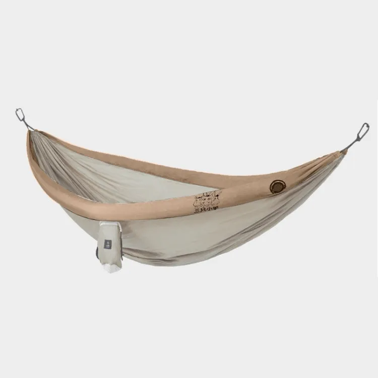 Outdoor Double Inflatable Hammock Anti-Rollover Camping Swing, Size: 270x140cm(Khaki)