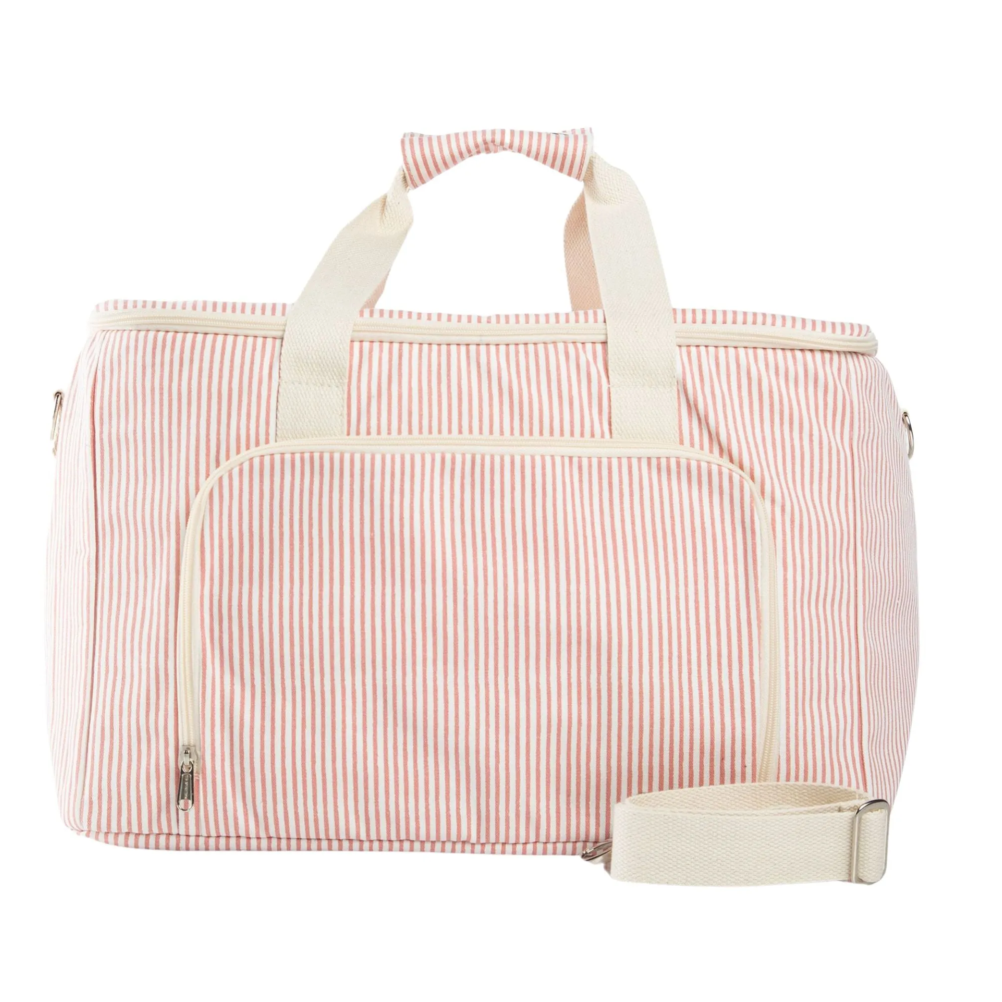 Personalized Striped Box Cooler Tote