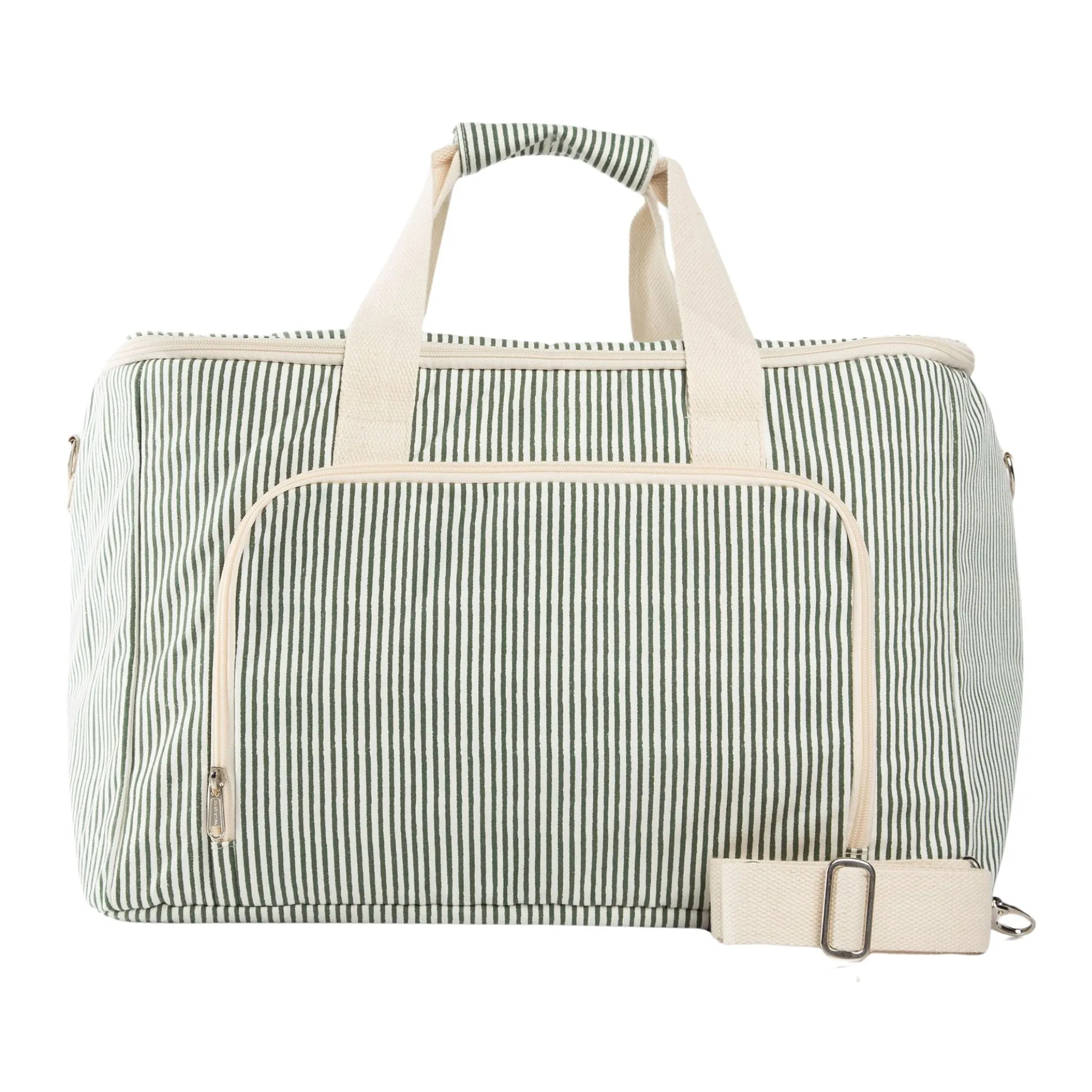 Personalized Striped Box Cooler Tote