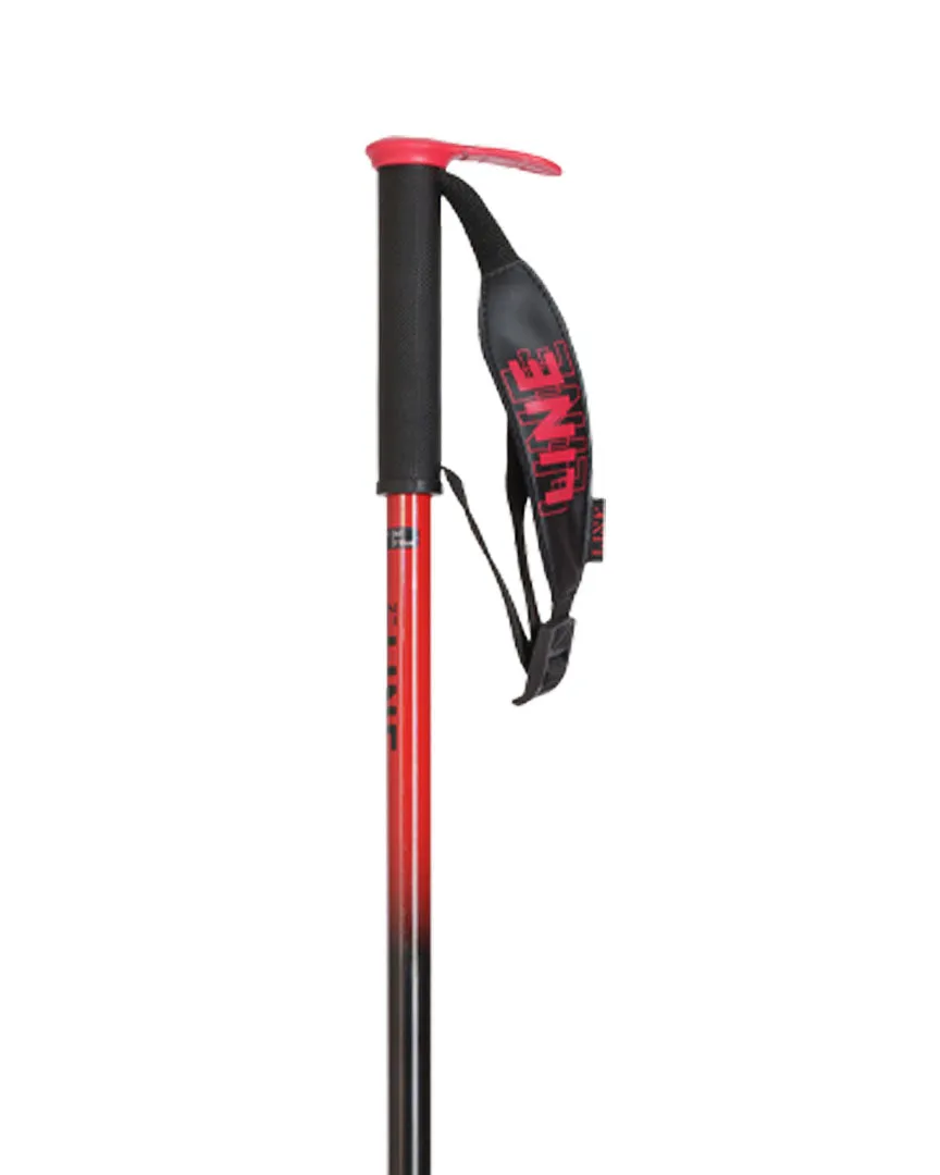 Pin Ski Poles - Black Red