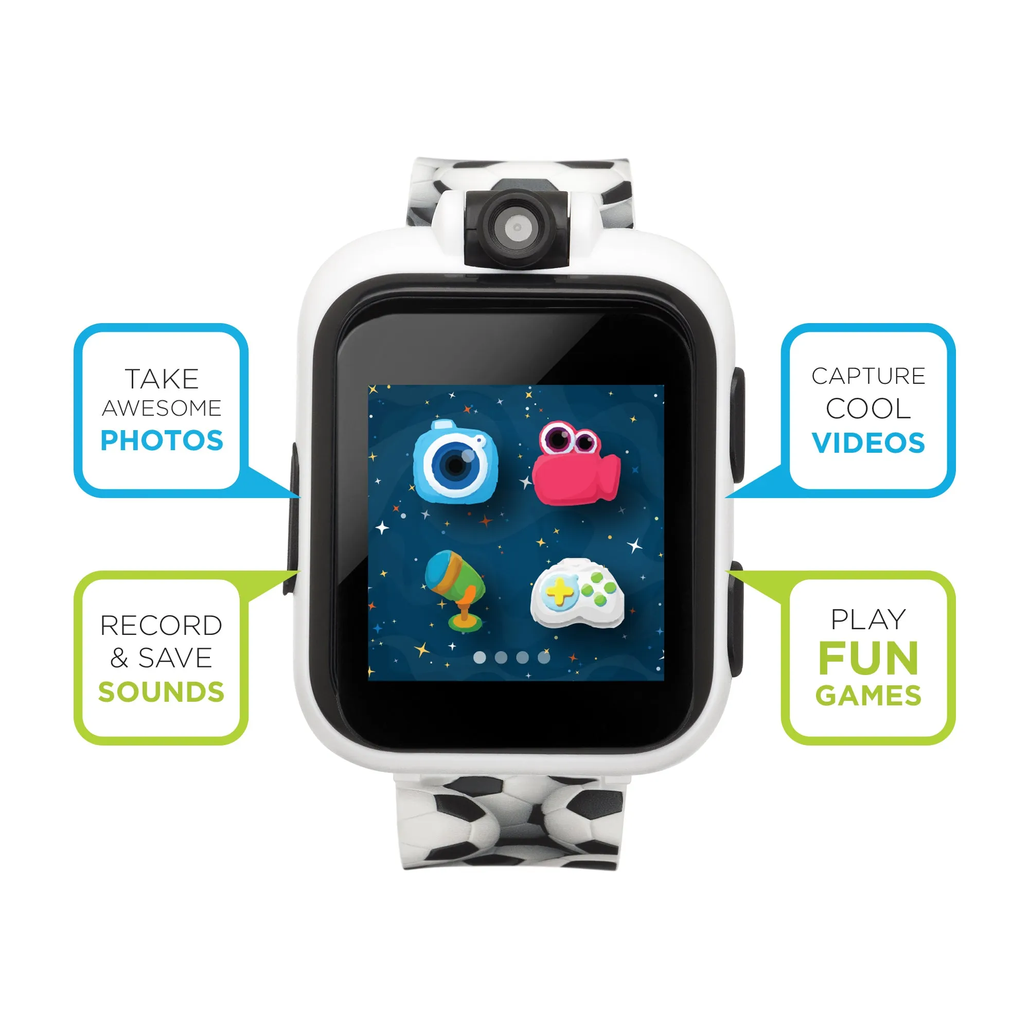 PlayZoom Smartwatch for Kids: Soccer Print