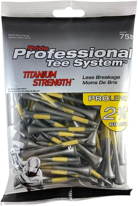 Pride PTS Titanium Strength Wood Golf Tees