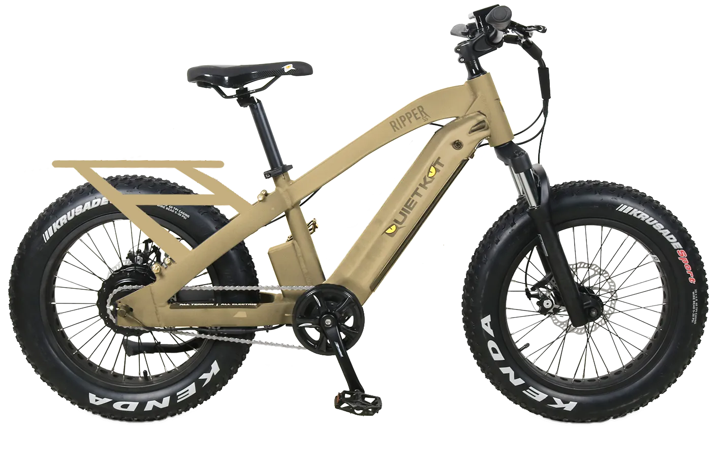 QuietKat Ripper Kids E-Bike 500w 48v Suspension Fat Tire Electric Bike