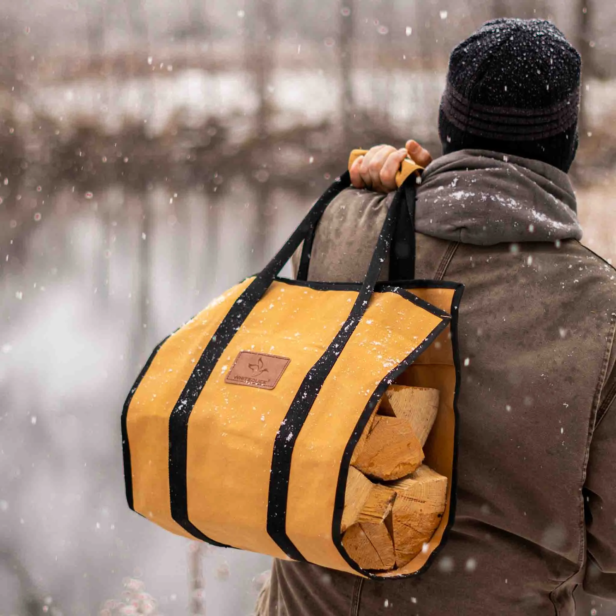 Rectangle Canvas Firewood Log Carriers