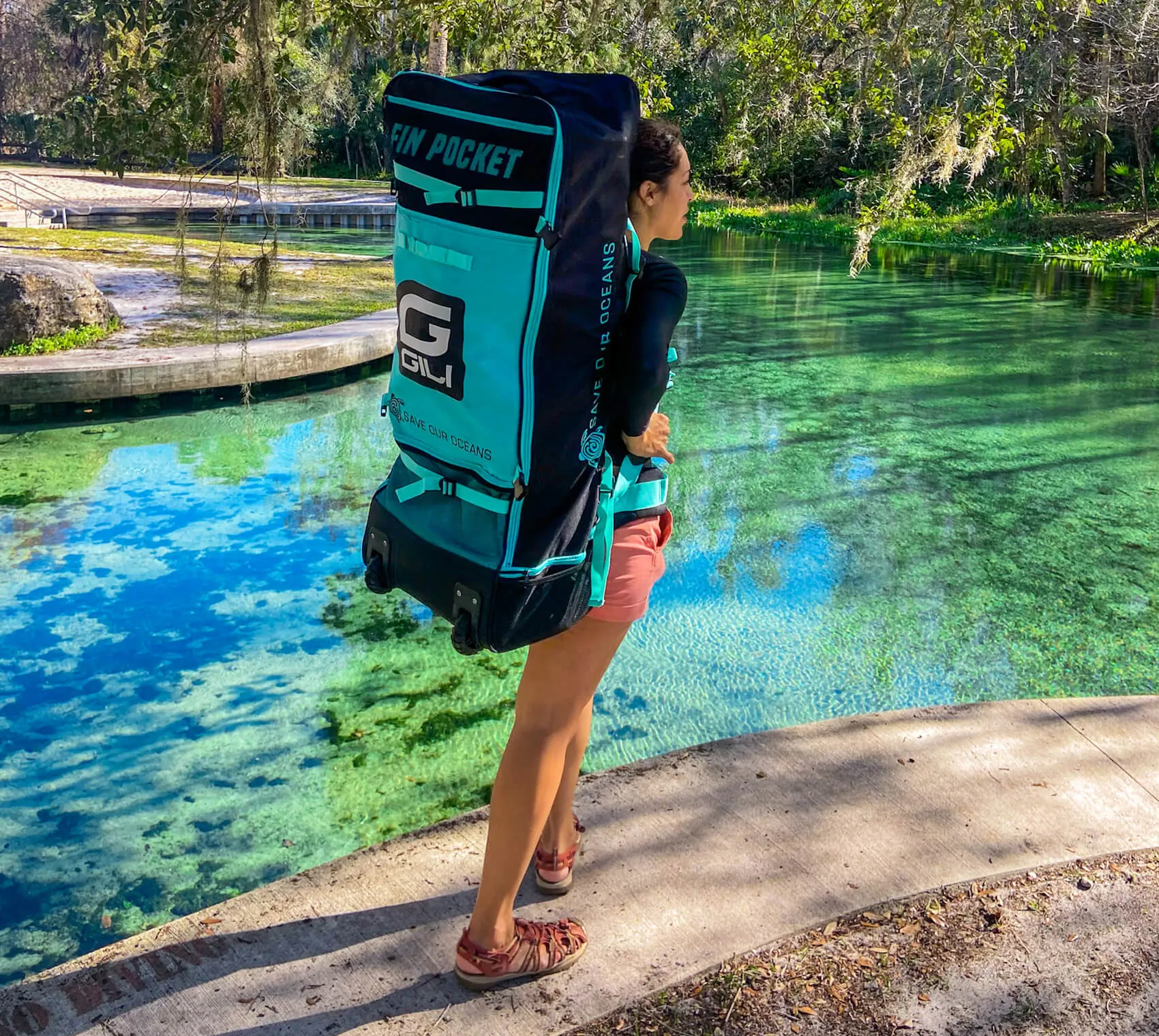 Rolling Inflatable iSUP Backpack