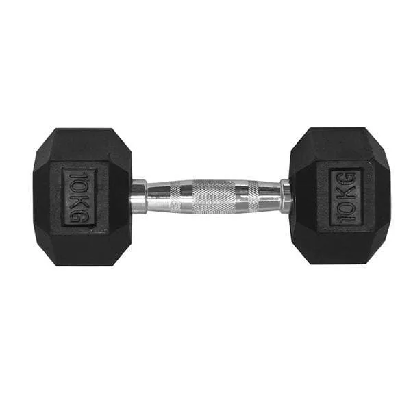 SALE:  Hex Dumbbell Pairs, "Class A" Commercial Grade - Rubber Coated (please select size)