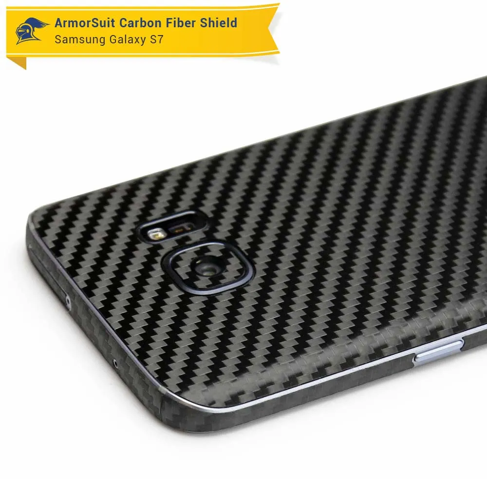 Samsung Galaxy S7 Screen Protector   Carbon Fiber Film Protector