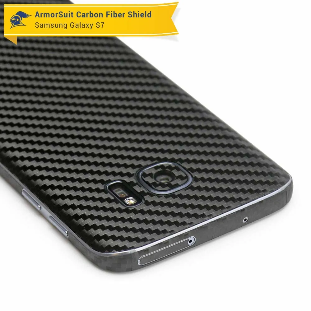 Samsung Galaxy S7 Screen Protector   Carbon Fiber Film Protector