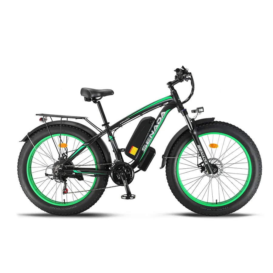 Senada Archon - Electric Fat Tire Mountain Bike - Top Speed 28mph - 1000W