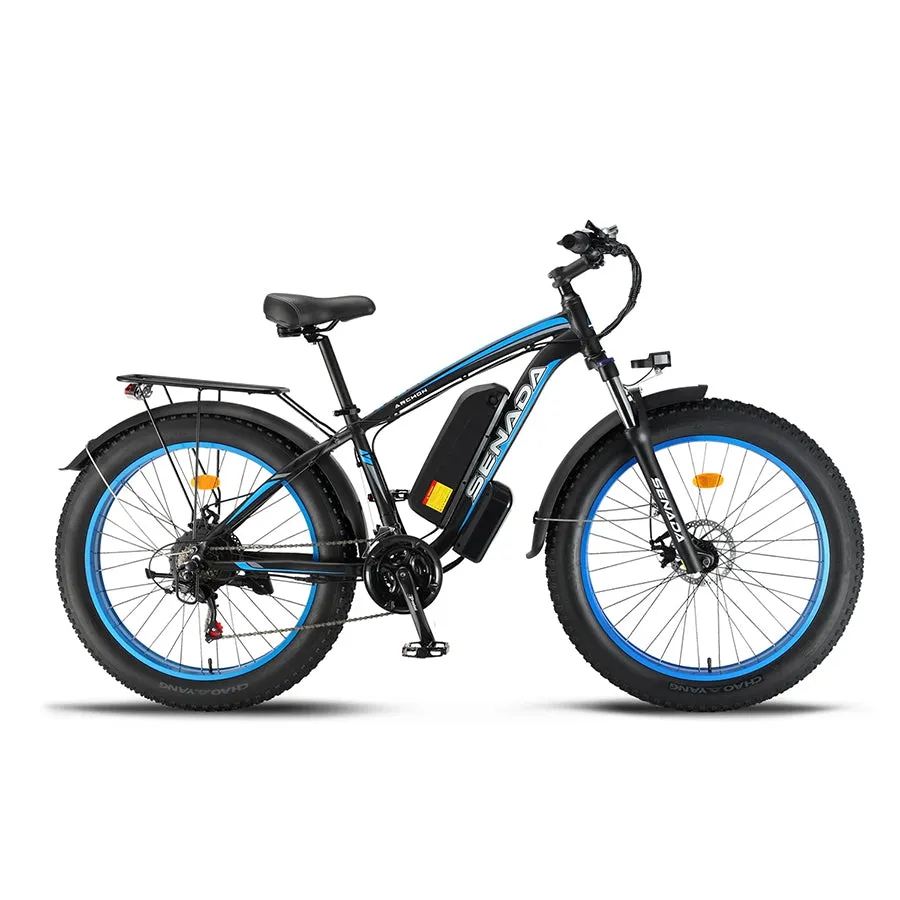 Senada Archon - Electric Fat Tire Mountain Bike - Top Speed 28mph - 1000W