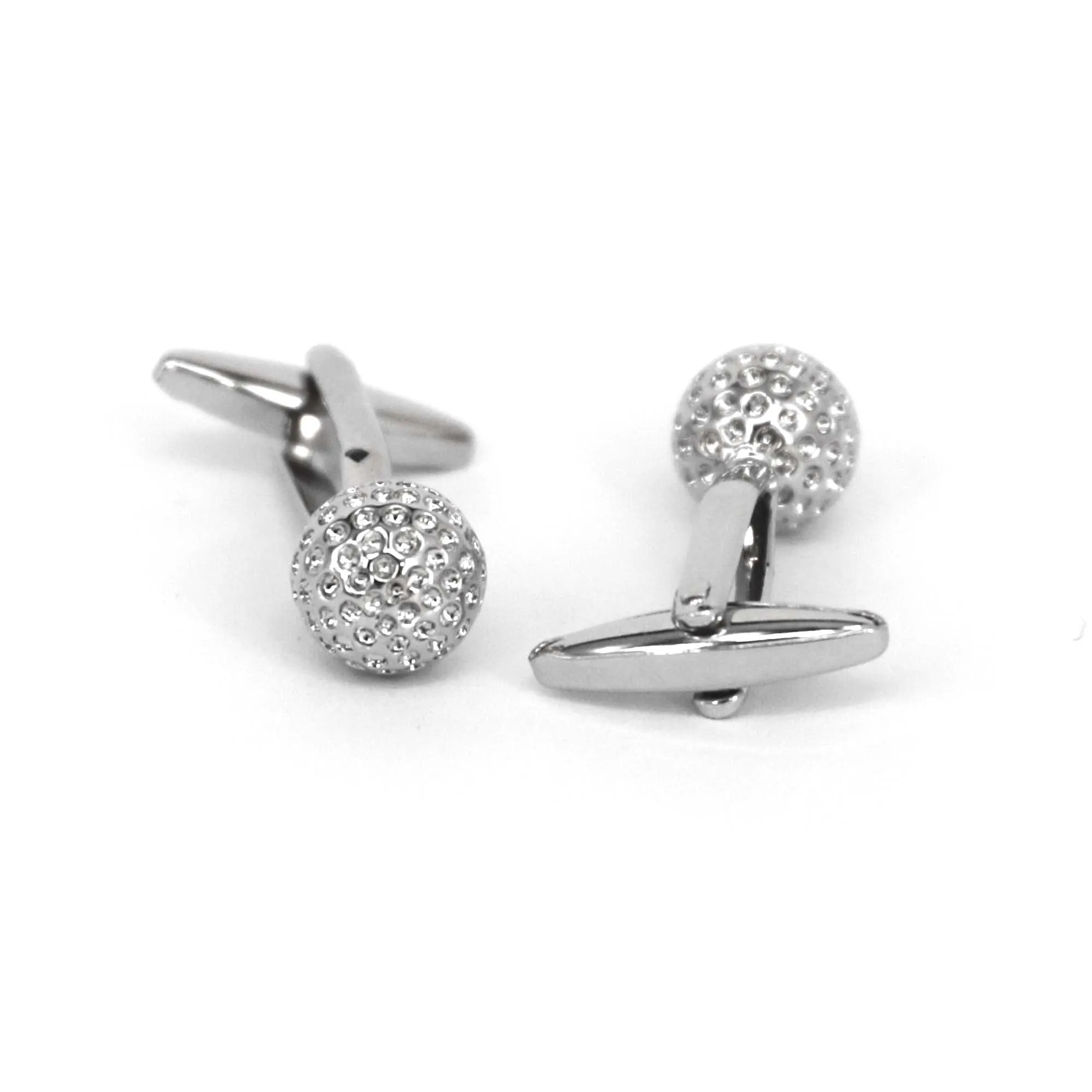 Silver Golf Ball Cufflink