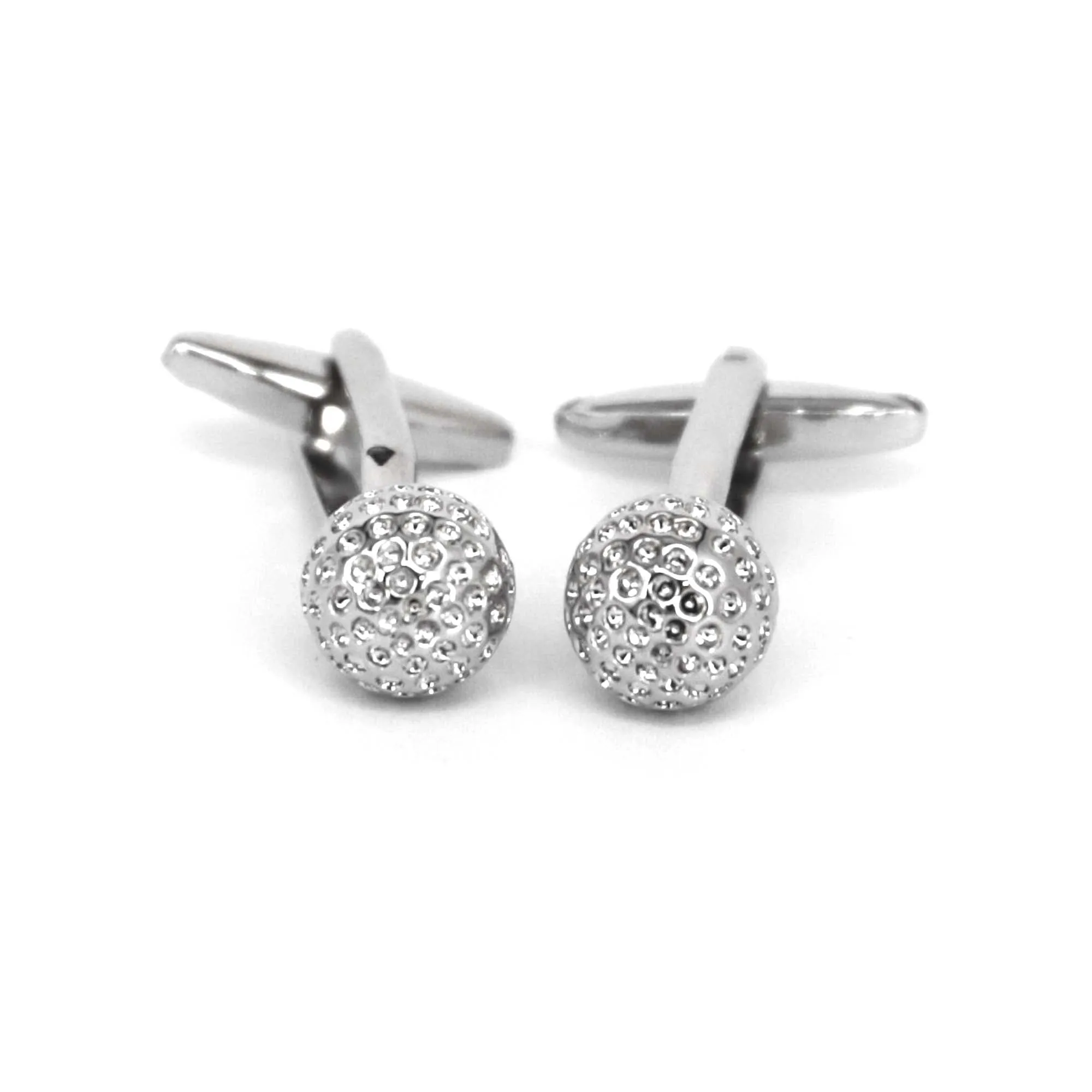 Silver Golf Ball Cufflink