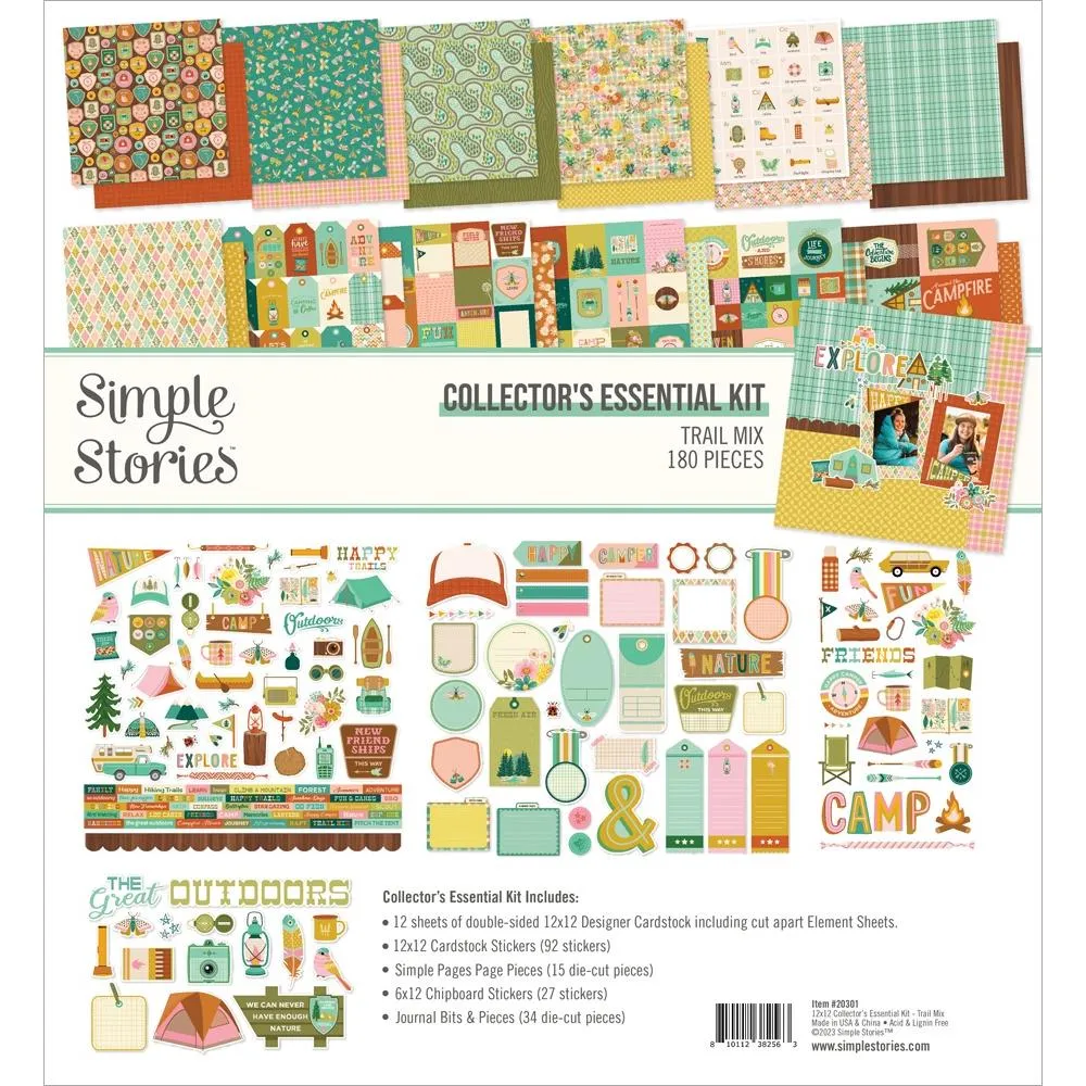 Simple Stories Collector's Essential Kit 12"X12" Trail Mix*