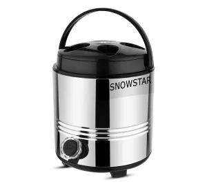 SNOWSTAR® Stainless Steel Water Jug/Mayur Jug for Kitchen, Office I 5 Liter of Storage Capacity I Insulated Thermosteel Water Dispenser - HOT and Cold Upto 4-5 Hrs