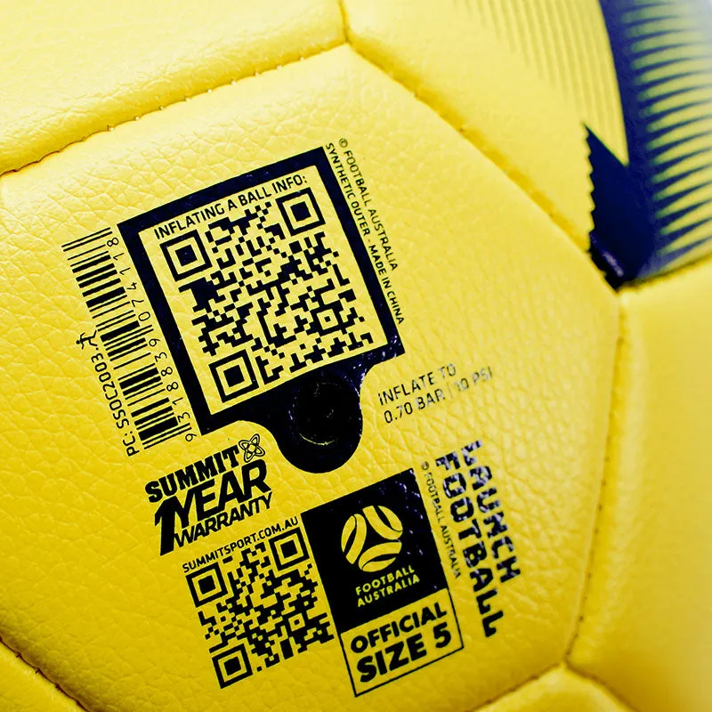 SUMMIT Football Australia Launch Soccer Ball Coloured