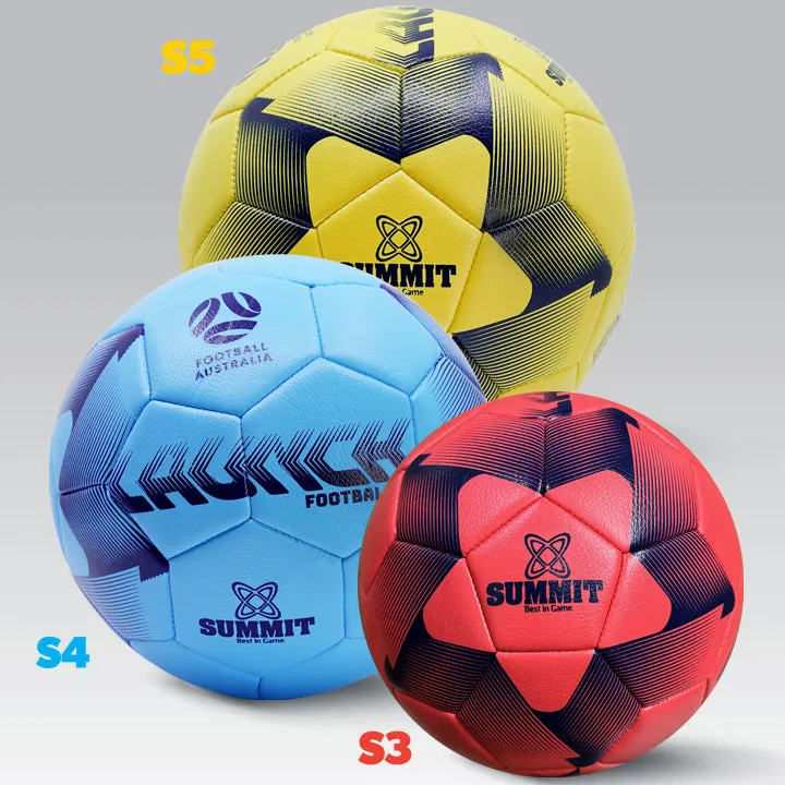 SUMMIT Football Australia Launch Soccer Ball Coloured