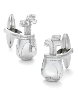 Sutton Men's Silver-Tone Golf Bag Cuff Links