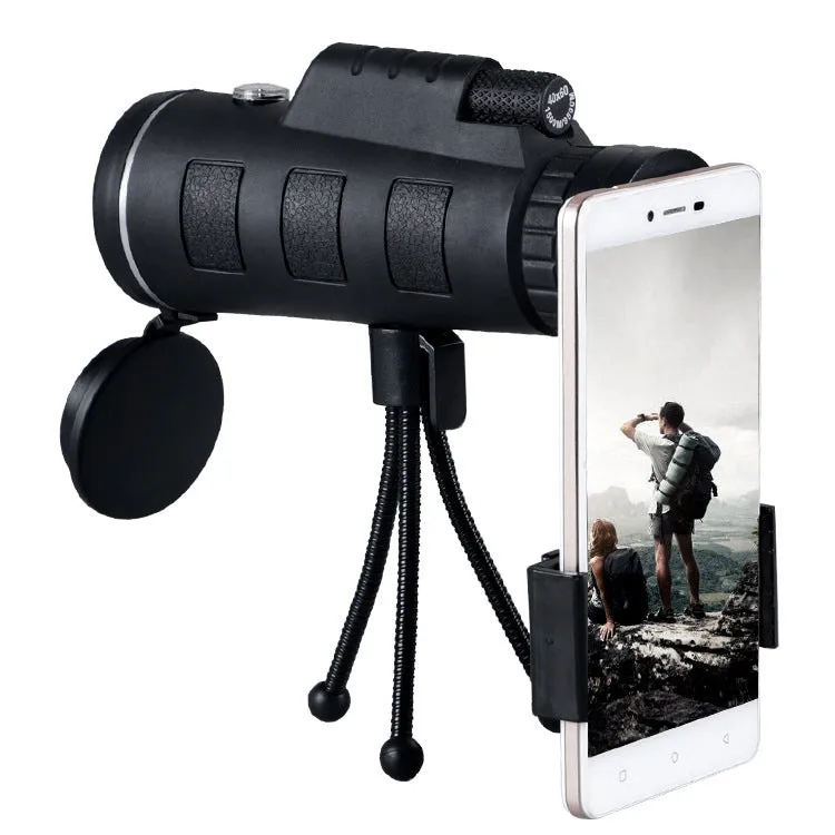 Telescope 40X60 Monocular Scope with Phone Clip