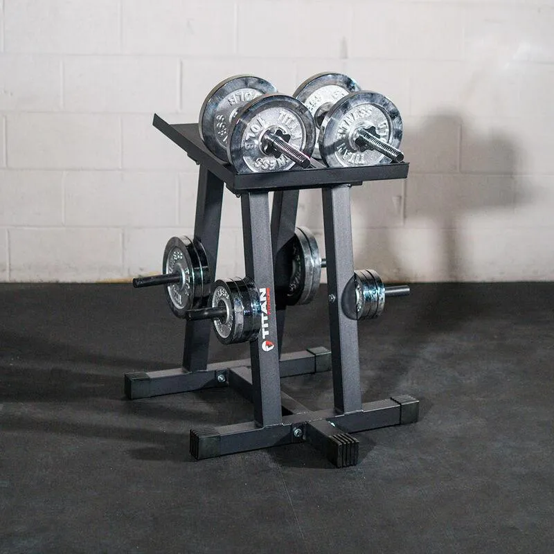 Titan Dumbbell Column Stand and Plate Tree