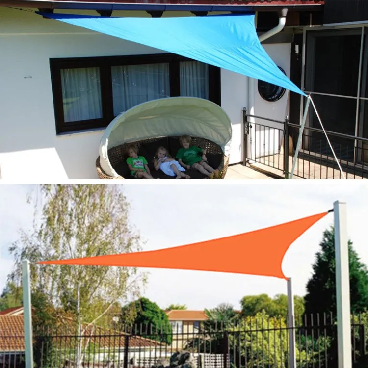 Triangle Outdoor Garden Sunshade Sail Waterproof Anti-UV Canopy, Size: 2m x 2m x 2m(Khaki)