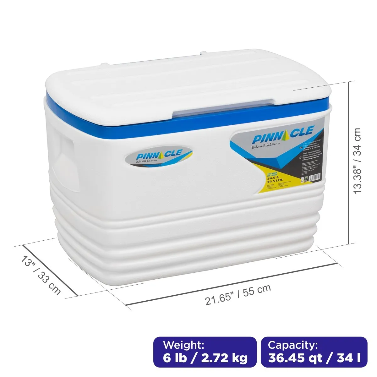 Voyager Ice Chests Outdoor Set | 36 qt & 60 qt | Camping Ice Coolers | CLEARANCE