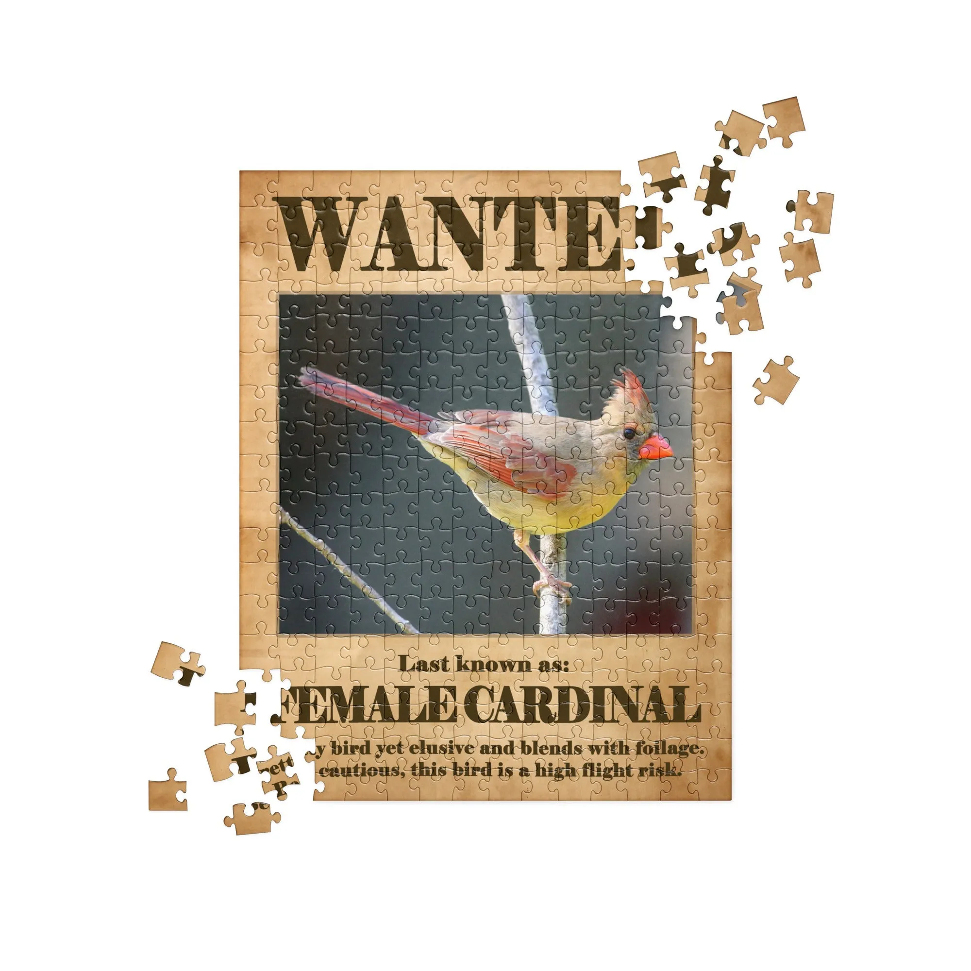 Wanted: Female Cardinal Jigsaw Puzzle