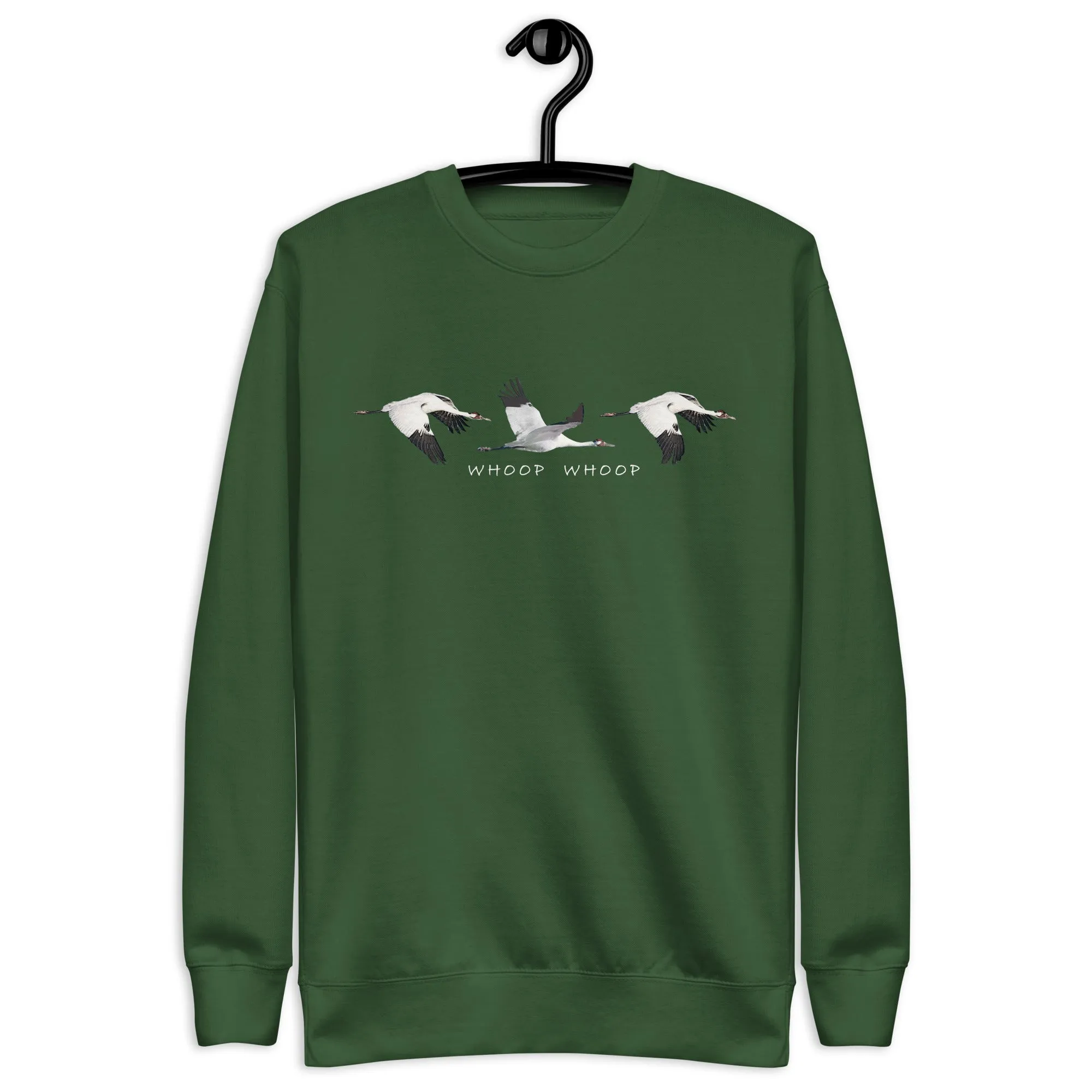 Whoop Whoop Whooping Crane Sweatshirt