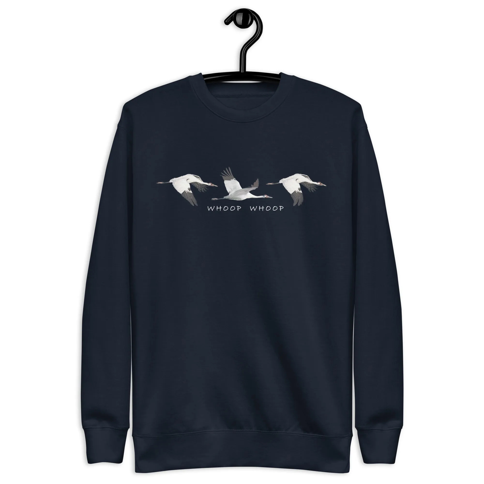 Whoop Whoop Whooping Crane Sweatshirt