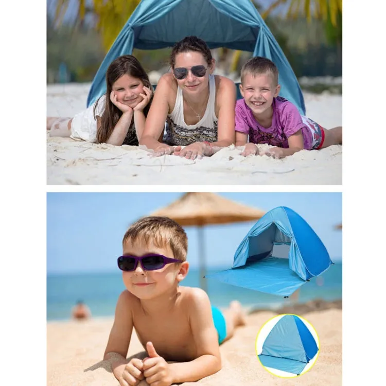 With Curtain Automatic Instant Pop Up Tent Potable Beach Tent, Size:  200x165x130cm(Green)