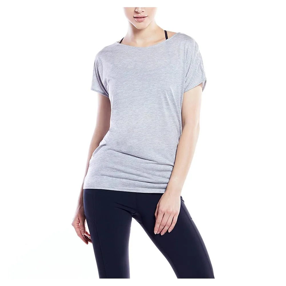 Women's Spin Tennis Top Heather Grey